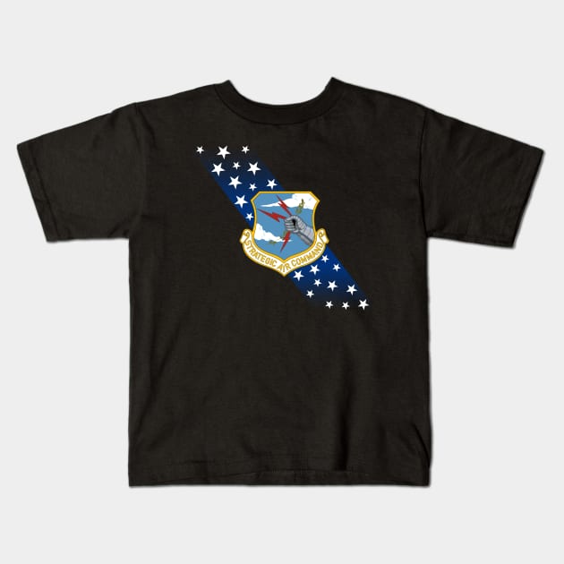 Strategic Air Command Crest and Banner Kids T-Shirt by John_Matthews_Art